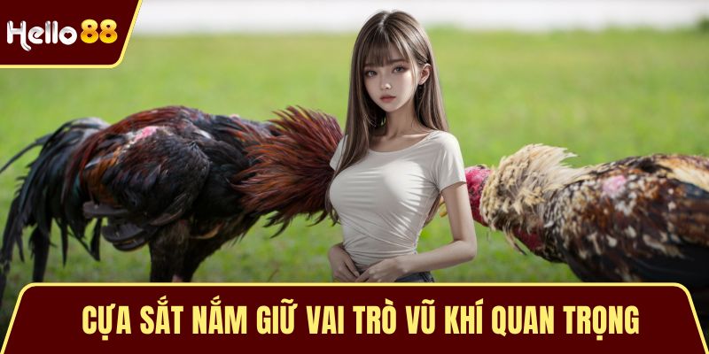 Cựa sắt nắm giữ vai trò vũ khí quan trọng